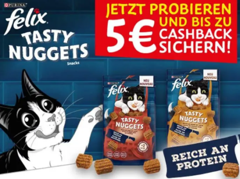 Jetzt FELIX Tasty Nuggets probieren und bis zu € zurück erhalten