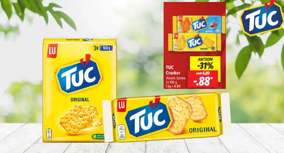 TUC Cracker  für 0,48 € [marktguru + LIDL]