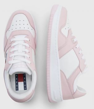 Klobiger Low Top Sneaker mit Strukturmix ROSA Tommy Hilfiger