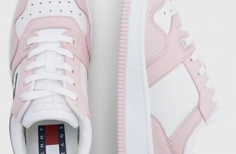 Klobiger Low Top Sneaker mit Strukturmix ROSA Tommy Hilfiger