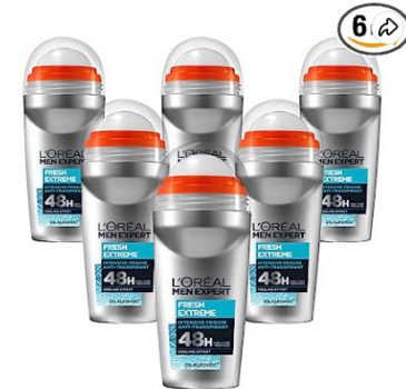 L Oréal Men Expert Kühlendes Deo für Männer Intensiver Deoroller gegen Geruchsentwicklung für Stunden Ultra Cooling Effekt Fresh Extreme x ml Amazon de Kosmetik Parfüms Hautpflege