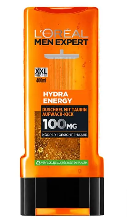 L’Oréal Paris Men Expert Hydra Energy Taurin Duschgel (1x 400ml) ab 2,39 € inkl. Prime-Versand (statt 2,95 €)