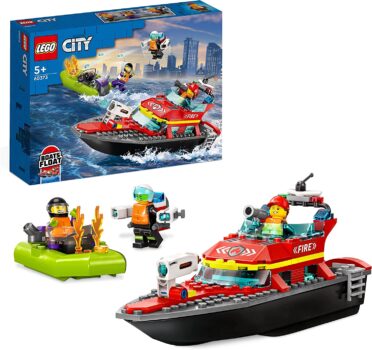 LEGO City Feuerwehrboot, Spielzeug (schwimmt im Wasser)