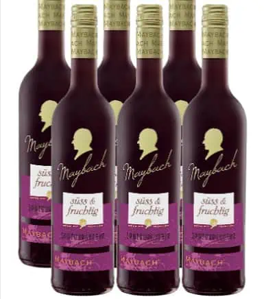 Maybach Spätburgunder Rotwein süß und fruchtig (6 x 0.75 l) ab 13,49 € (Prime) statt 28,14 €