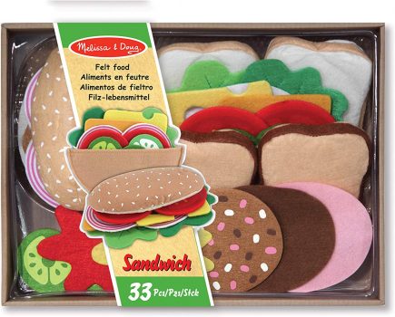 Melissa & Doug Felt Food Sandwichset Fantasiespiel