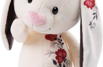 NICI Love Hase Forever in My Heart (cm) romantisch mit Blumendruck Plüschtier