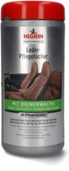 NIGRIN Leder Pflege Tücher für Auto Lederpflege