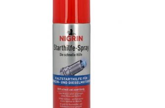 NIGRIN Starthilfespray ( ml) Kaltstarthilfe für Benzin und Dieselmotoren