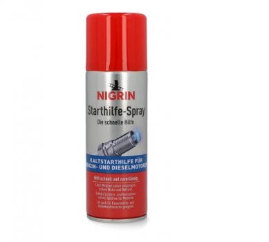 NIGRIN Starthilfespray ( ml) Kaltstarthilfe für Benzin und Dieselmotoren