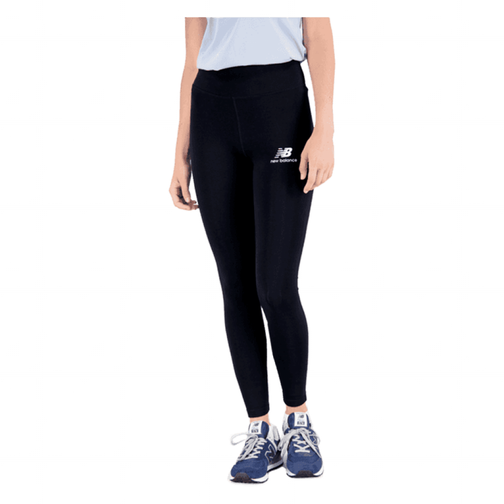 New Balance Damen Leggings Essentials Stacked Logo