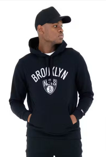 New Era Brooklyn Nets Logo Nba Herren Hoodie