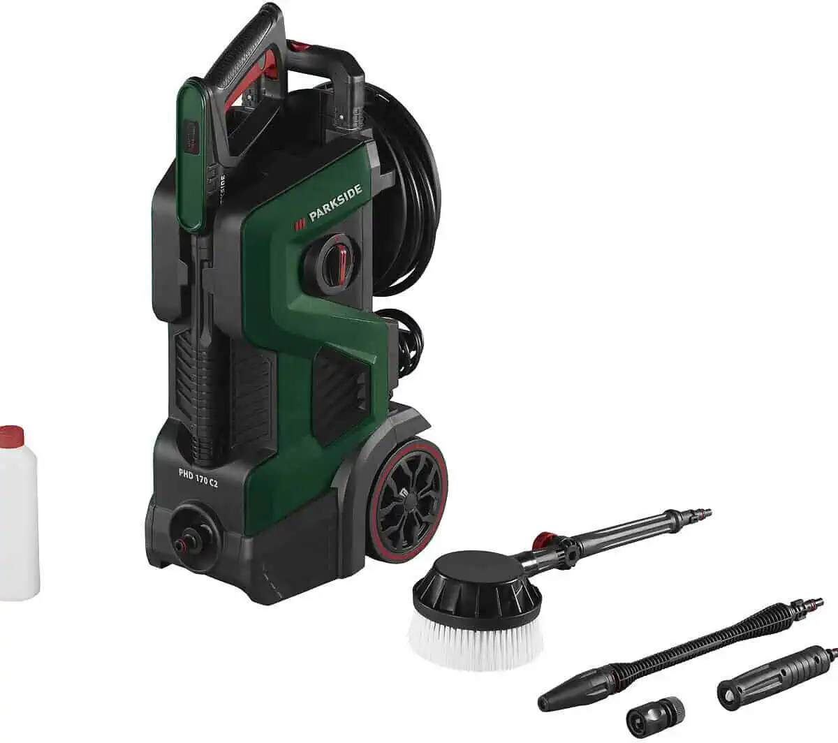 PARKSIDE Hochdruckreiniger „PHD 170 C2“ (2400 Watt, max. 500 l/h) für 124,95 € inkl. Versand (statt 259,00 €)