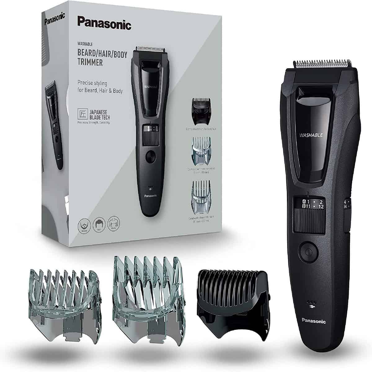 Panasonic Er Gb Bart Haarschneider Mit Schnittstufen Inkl. Body Trimmer