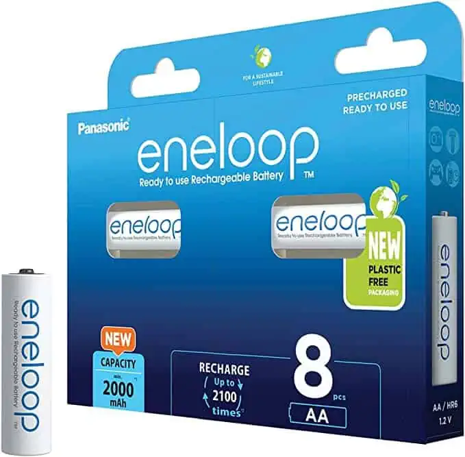 Panasonic eneloop AA BK-3MCDE/8BE 8er Pack (2000 mAh, wiederaufladbar, 2100 Ladezyklen) für 17,98€ inkl. Prime-Versand