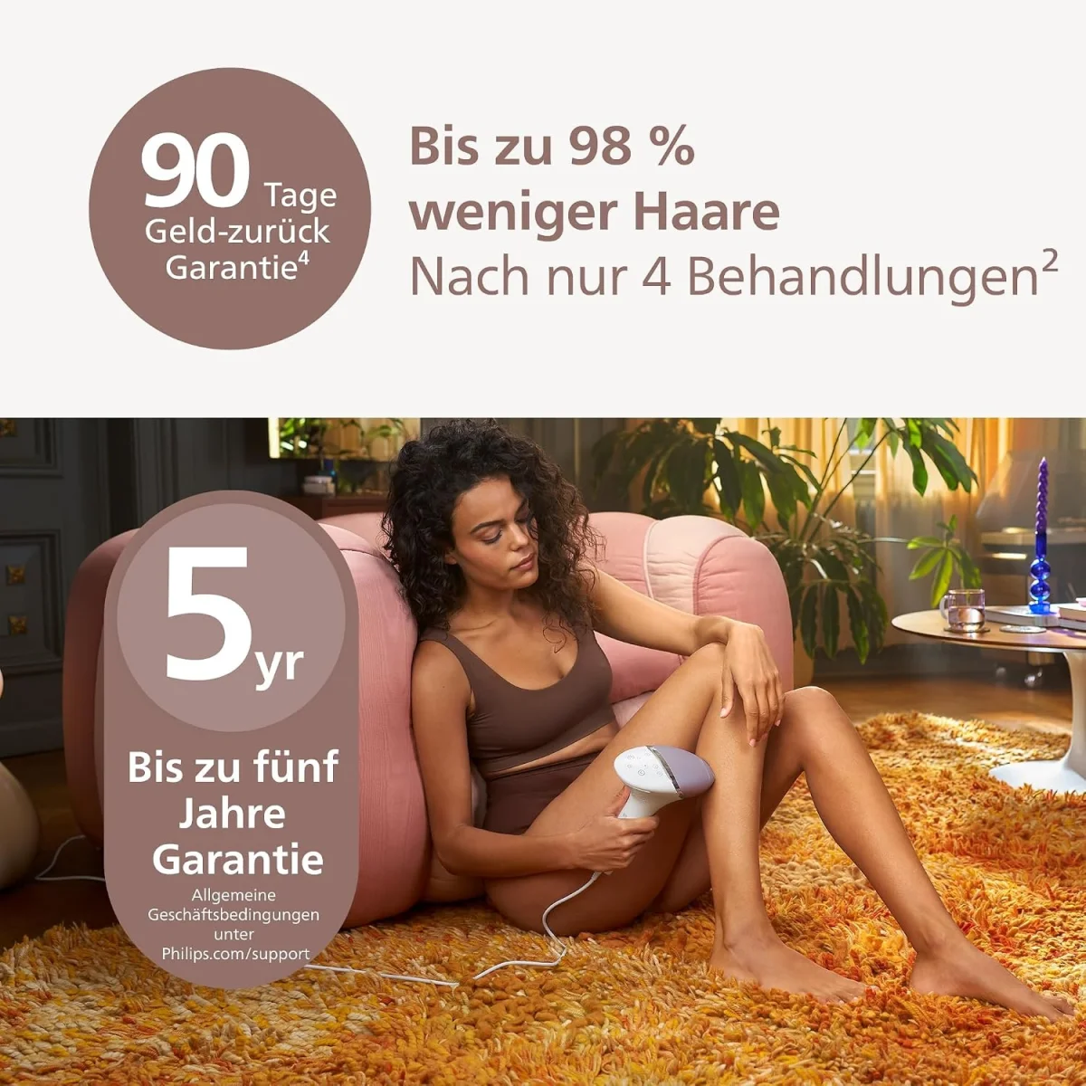 Philips Lumea IPL 8000 Series – IPL Geräte Haarentfernung BRI944/00