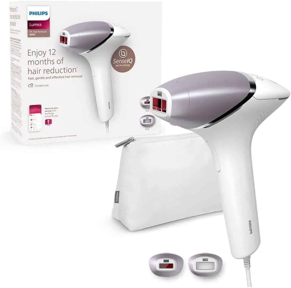 Philips Lumea IPL Haarentfernungsgerät 8000 Series (Haarentfernungsgerät mit SenseIQ Technologie) für 279,99 € inkl. Versand (mit Cashback nur effektiv 239,99 €) statt 387,48 €