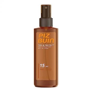 Piz Buin Tan & Protect Bräunungsbeschleuniger Sonnenöl Spray mit Sonnenschutz LSF