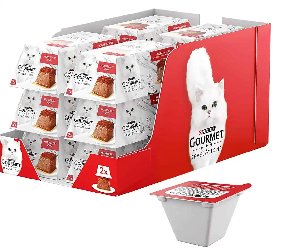 Purina Gourmet Revelations Mousse mit Rind, 24er Pack (24 x 57 g) ab 13,24 € inkl. Prime-Versand (statt 22,98 €)