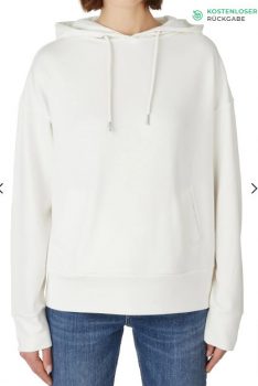 QS by s Oliver Sweatshirt Weiß Relaxed Fit Trendyol