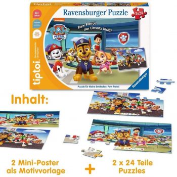 Ravensburger tiptoi Puzzle () Puzzle für kleine Entdecker Paw Patrol