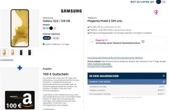 Samsung Galaxy S + € Amazon Gutschein + Telekom Magenta Mobil S GB