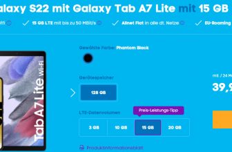 Samsung Galaxy S + Galaxy Tab A Lite + Blau Allnet Plus GB