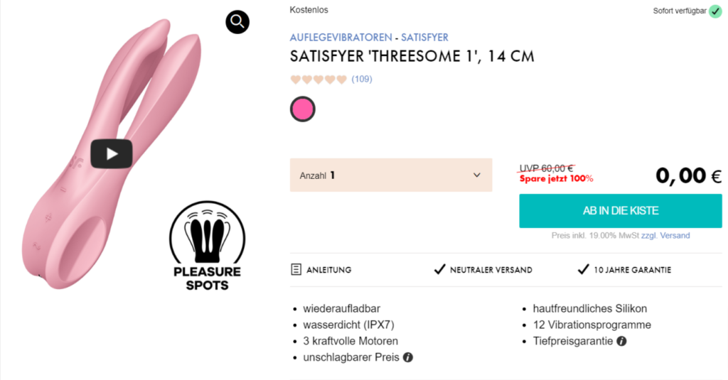 Satisfyer Threesome 1 Auflegevibrator