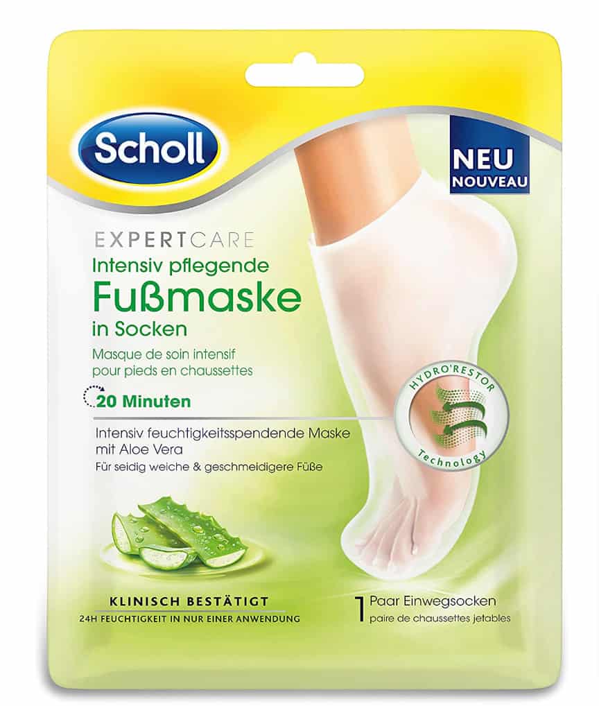 Scholl Expertcare Intensiv Pflegende Fußmaske Mit Aloe Vera – Feuchtigkeitsspendende Pflege – Paar