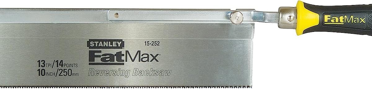 Stanley Fatmax Feinsäge (Umlegbar, Extra Breites Blatt, Rücken Stahlverstärkt, Ergonomischer Handgriff)