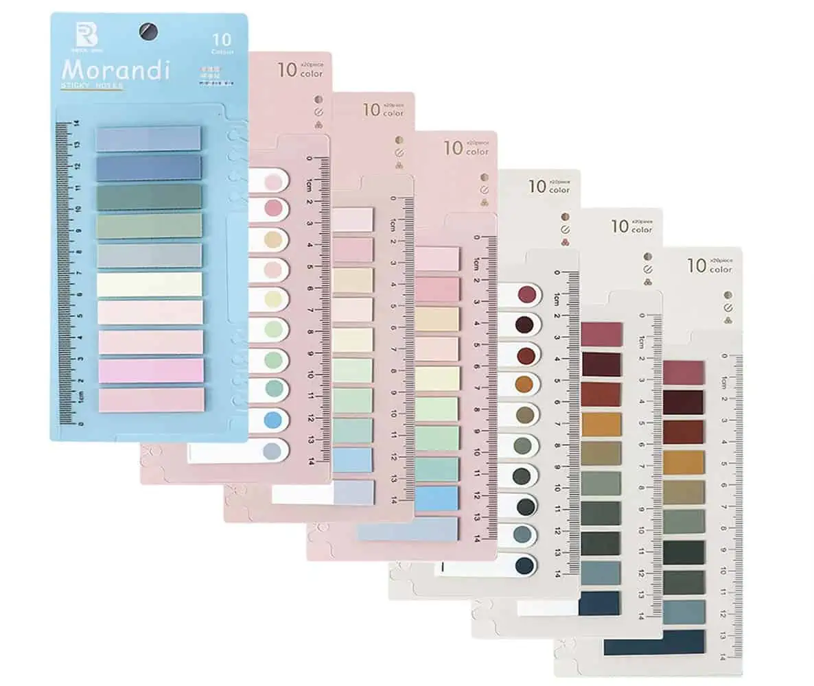 VEGCOO 7 Teiliges Set mit 1400 Seiten Sticky Tabs für 2,54 € inkl. Prime-Versand (statt 5,09 €)