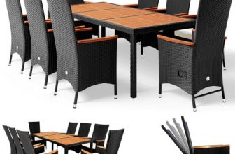 casaria Polyrattan Garten Sitzgruppe Rio teilig