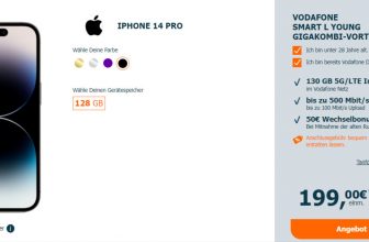 iPhone Pro + Vodafone Smart L Young mit GB G