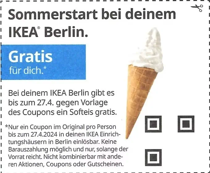 Gratis Softeis 🍦 bei Ikea [Berlin]