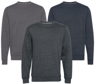 PROJECT Olavi Herren Rundhals Pullover meliertes Sweatshirt