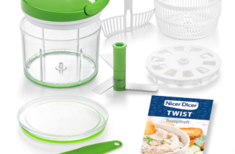 Amazon de Genius Nicer Dicer Twist Universalzerkleinerer Set teilig grün