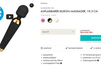 Aufladbarer Silikon-Massager