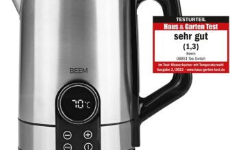 BEEM TEA SWITCH Wasserkocher mit Temperatureinstellung , Liter ( °C & Temperaturanzeige, Warmhaltefunktion)