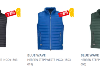 Blue Wave Herren Steppweste Ingo