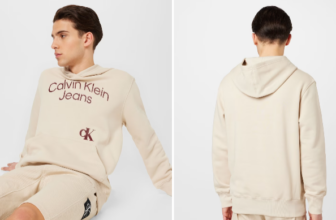 Calvin Klein Jeans Sweatshirt in Beige ABOUT YOU