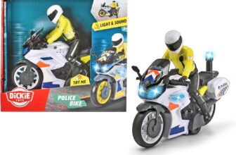 Dickie Toys Polizei Motorrad (Licht und Ton, Reibungsantrieb)