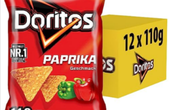 Doritos Paprika Tortilla Nachos mit Paprika Geschmack Herzhafter Snack zum Knabbern aus Mais x g Amazon de Lebensmittel Getränke