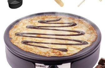 Duronic PM Crêpes Maker XXL Crêpesmaker cm mit Antihaftplatte ( Watt, Crepe Maker inkl. Zubehör)