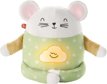 Fisher Price HHH Meditations Maus – Entspannungs und Schlafhilfe mit geführter Tages und Abendmeditation und Musik