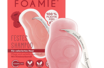 Foamie Festes Shampoo Coloriertes Haar mit Himbeekernöl, Color Shampoo Damen verleiht dem Haar Leuch