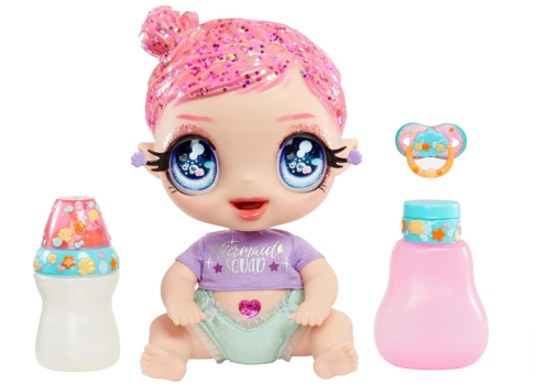 Glitter Babyz MGA Marina Finley Babypuppe mit magischen Farbwechseln durch