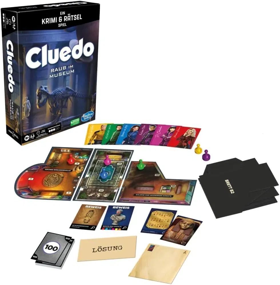 Hasbro Gaming Cluedo „Raub im Museum“ – Krimi- und Rätselspiel 🕵️‍♂️ für 11,36 € inkl. Prime-Versand