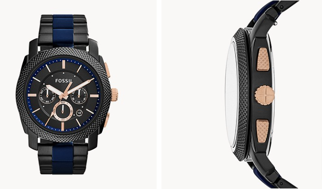 Fossil FS5164 Machine Bicolor Chronograph für 72,97 €  inkl. Versand (statt 139,00 €)