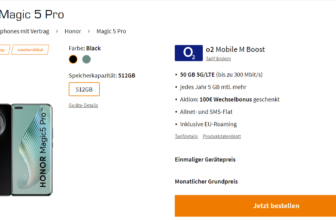 Honor Magic Pro + o Mobile M Boost mit + GB