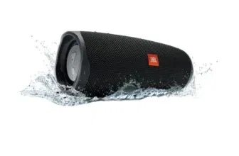 JBL Charge 4 Bluetooth Lautsprecher (schwarz, Wasserdicht gemäß IPX7, Powerbankfunktion)