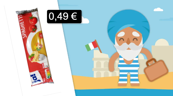 Spaghetti 500g für 0,49€ [Marktguru + Rewe]